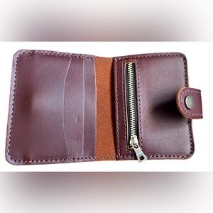 NWOT Portland Leather Mini Bifold Wallet